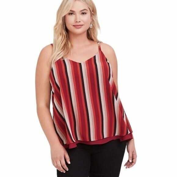 00 (M/L) - torrid • Sophie Chiffon Double Layer Cami - Picture 1 of 6